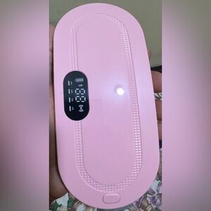 1pc Cordless Heating Pad With 1800mah Battery, 3 Heat Levels And 4 Massage Modes